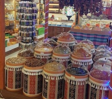 Kilim Desen Ahşap Kova