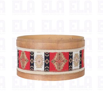 Kilim Desen Ahşap Kova