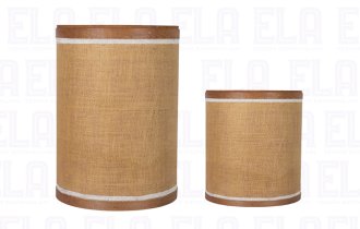 Tellis Desen Ahşap Kova